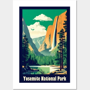 Yosemite National Park Vintage Travel Poster Posters and Art